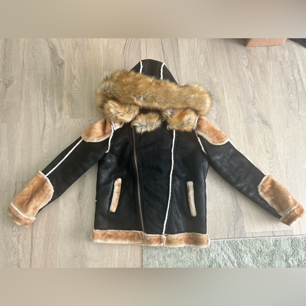 NWOT Jordan Craig Cotton Black and Tan Jacket